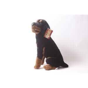 Prima Realistic Rottweiler Dog Plush 17" Stuffed Animal w Tag ~ 260325-WH 1040